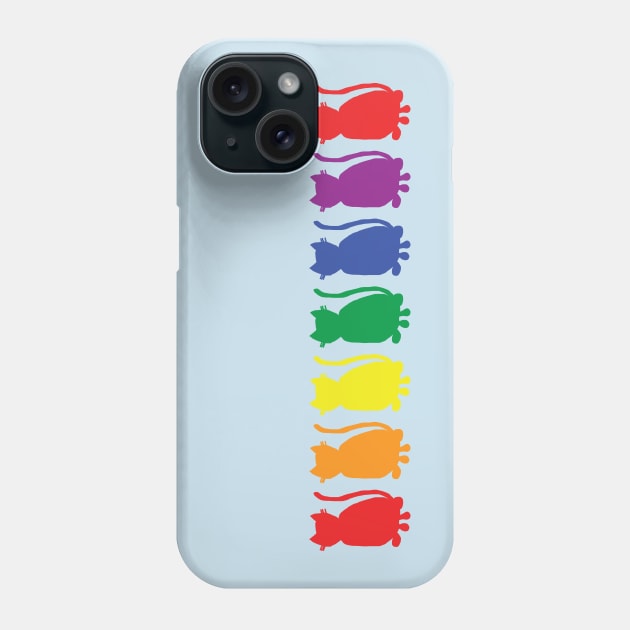 Colorful Cats Pride Rainbow Phone Case by ellenhenryart