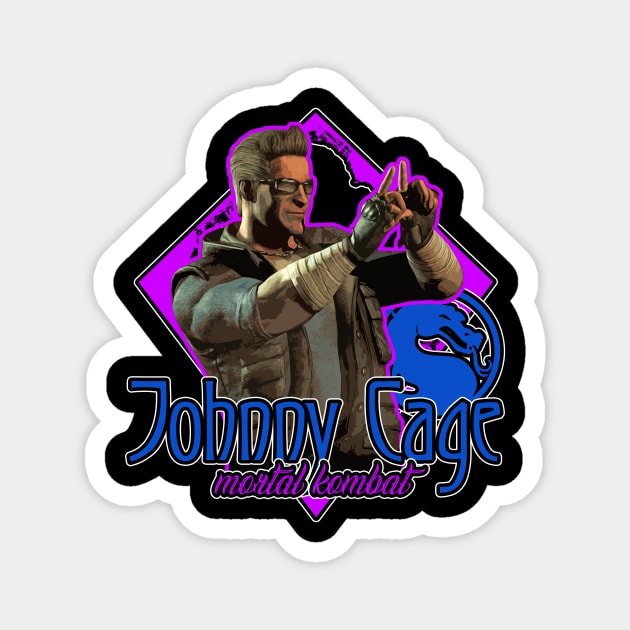 Johnny Cage Magnet by Brom Store