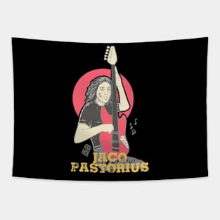 Jaco Pastorius - Bassist Fan Art Design Tapestry