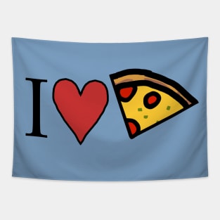 I Love a Slice of Pizza on Pi Day Tapestry