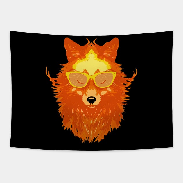 funny wolf mask design,mask maker gifts,mask maker quarantine 2020, quarantine Tapestry by Leohat89-01