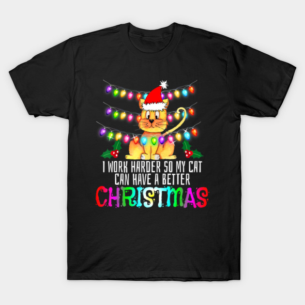 Funny Christmas Cat Shirt Cat Joke Holiday Kitty Cat Gift