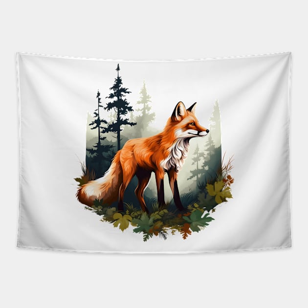 Forest Foxes Tapestry by zooleisurelife