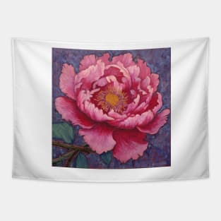 Pink Peony Single Bloom Tapestry