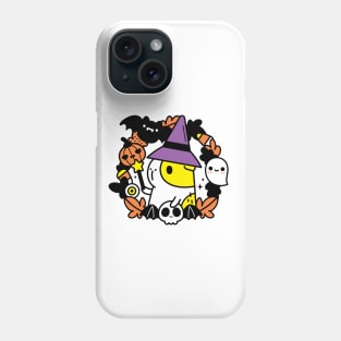 Bubu and Moonch, Halloween Witchy Guinea Pig T-Shirt, White Phone Case