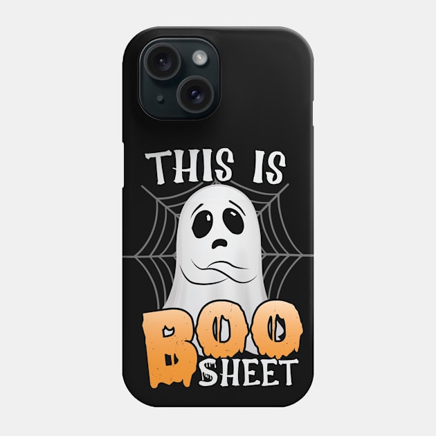 This is boo sheet funny Halloween spiderweb Phone Case by CaptainHobbyist