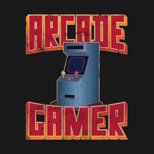 Retro 80s Arcade Gamer, Classic 8-bit Video Games by emmjott