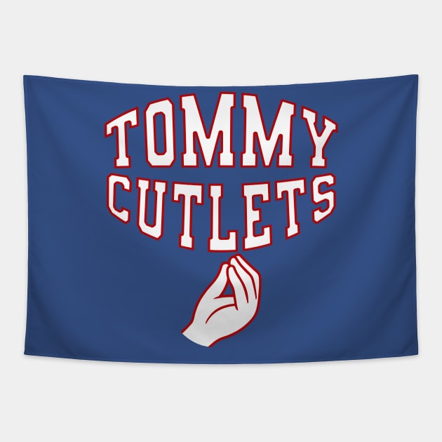 Tommy Cutlets Tapestry by Nolinomeg