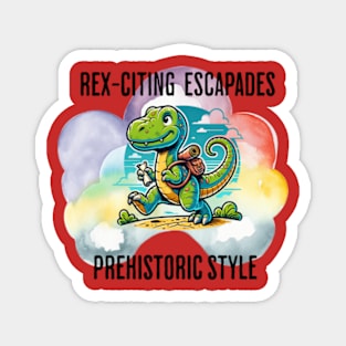 Rex-citing Escapades: Prehistoric Style Magnet