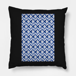 Abstract Ribbons - Blue Pillow