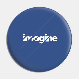 Imagine under stripes /// white version Pin