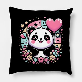 Panda's Valentine Pillow