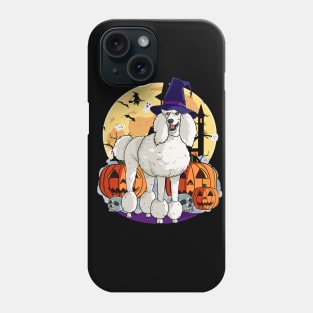Standard Poodle Halloween Witch Pumpkin Phone Case