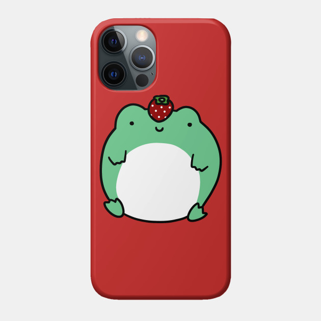 Strawberry Frog - Frog - Phone Case
