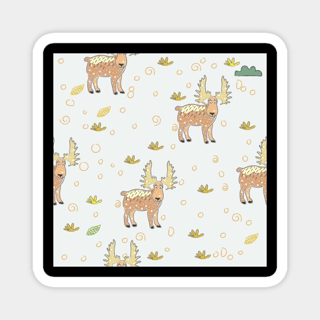 Moose Magnet by Kristina Stellar Scandinavian Land