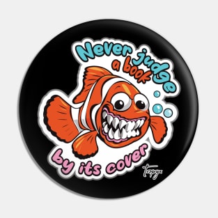 Funny Evil Clownfish Pin