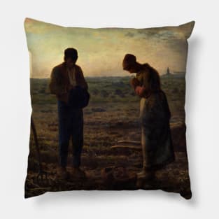 The Angelus by Jean-Francois Millet Pillow