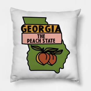 Georgia Peach State Decal Pillow