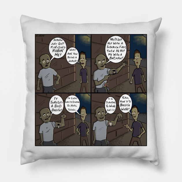 Bruise Wane Pillow by Nick Navatta