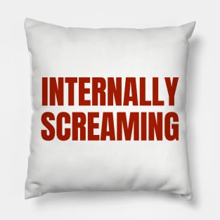 Internally Screaming | Mental Health BPD Awareness Pillow