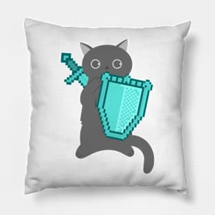 Cat in armor Pillow