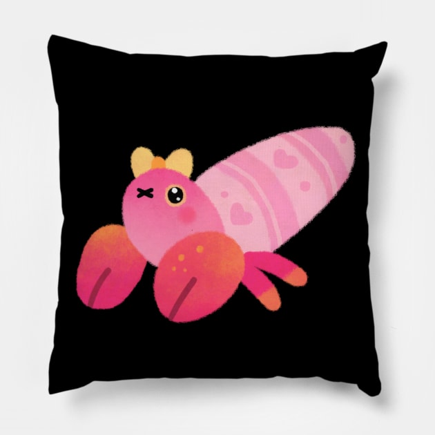 Ribbon Malacostraca Pillow by pikaole