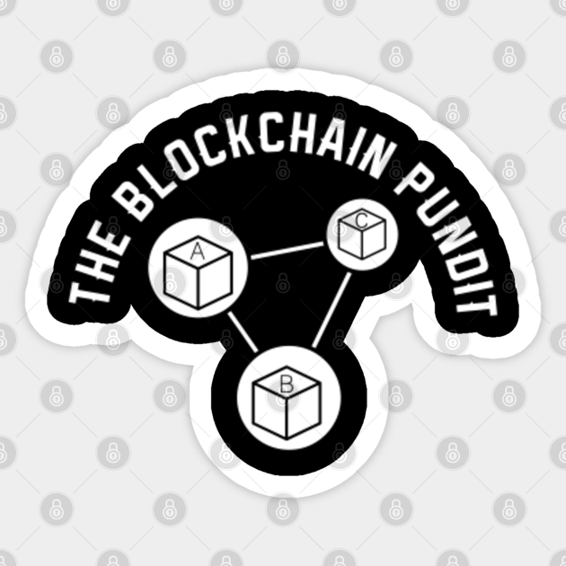 The Blockchain Pundit The Blockchain developer Geek - The Blockchain Pundit The Blockchain De - Sticker