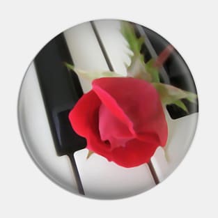 Piano Rose Pin