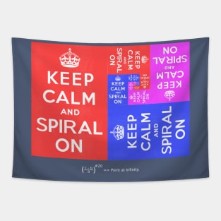 Keep Calm and Spiral On Tapestry