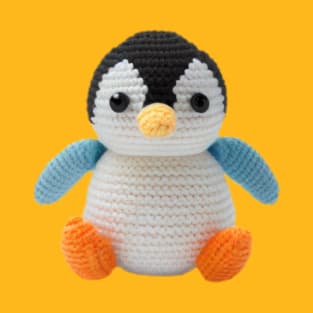Penguin Crochet Baby Toy T-Shirt