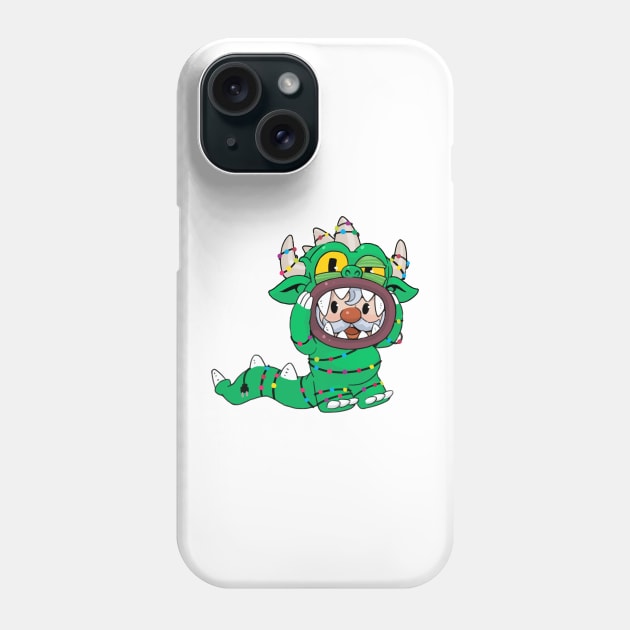 Santa Claus in Hodag Phone Case by COOLKJS0