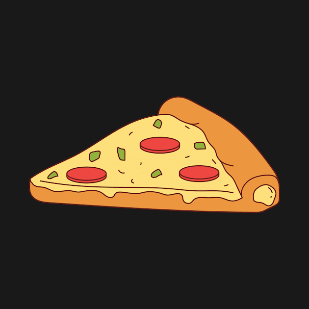 Cheesy Pizza Slice by InkyArt