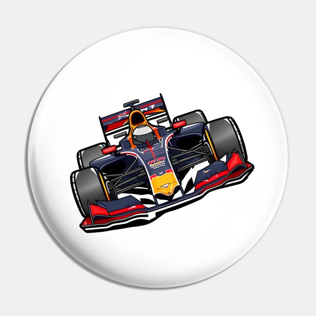 Formula 1 Racing Car Pin by Artifyio