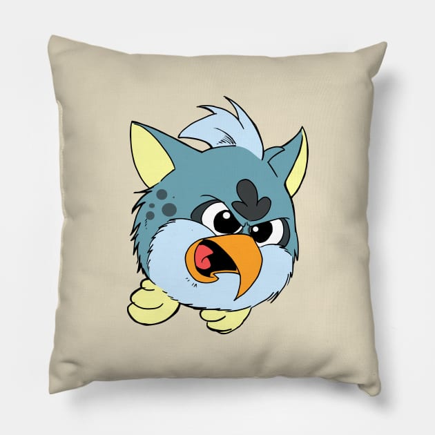 Angry furbs Pillow by oria