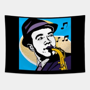 Moonhop Saxophone Tapestry