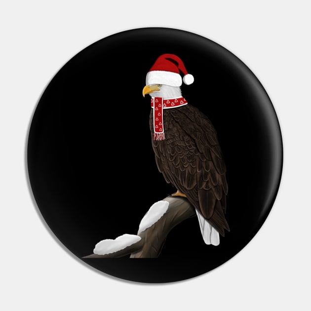 Bald Eagle Bird Watching Birding Ornithologist Christmas Gift Pin by jzbirds