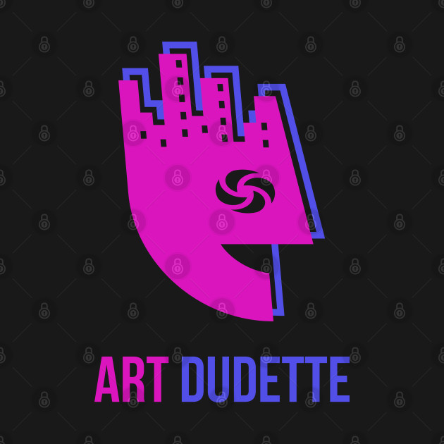 Art Dudette In Pink And Blue by yourartdude