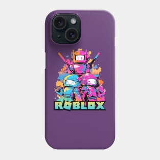 Roblox Personalised Phone Case Black Plastic 
