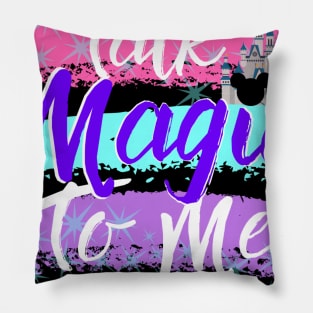 Talk Magic to Me Castle Logo Pillow