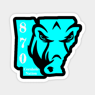 870 Hog- Teal Magnet