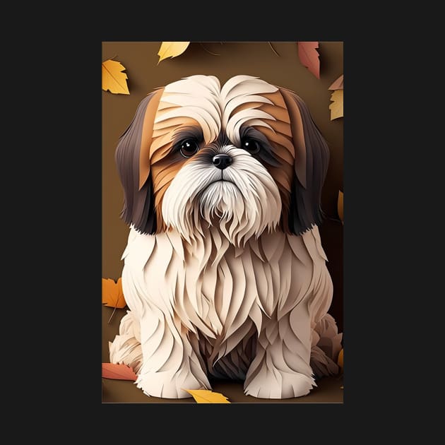 Super Cute Shih Tzu Portrait by KoolArtDistrict