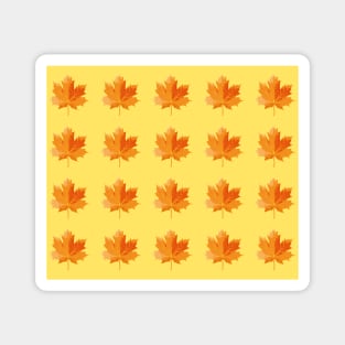 Maple leaves in autumn pattern Magnet