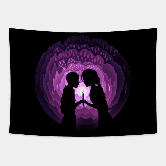 Secret Tunnel Tapestry by BenCharman