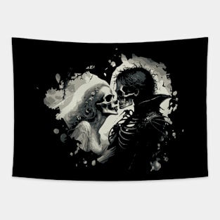 Skeletons Eternal Love Tapestry