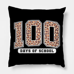 Leopard 100 Days Of School Teacher 100Th Day Of School Pillow