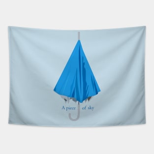 A blue umbrella Tapestry