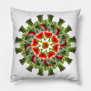 artichoke mandala Pillow