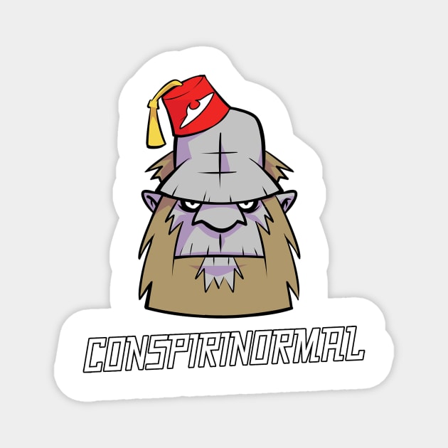 Bigfoot + Conspirinormal Logo Magnet by conspirinormalstore