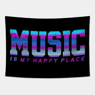 Music Is My Happy Place Tapestry