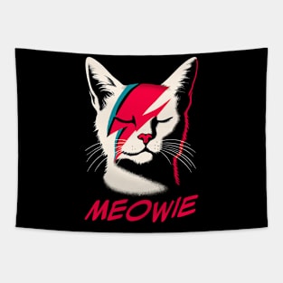 Retro Cat Rock and Roll Music Concert Festival Band Funny Cat Tapestry